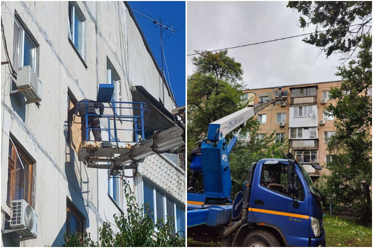 Готують будинки до холодів у двох районах міста комунальники: Новини Харкова